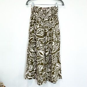 Philosophy Wide Leg Flow Pants in Green
